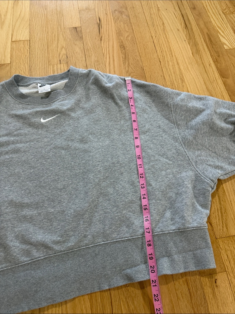 Nike Sportswear Gray Phoenix Fleece Over-Oversized Crew-Neck Sweatshirt Sz L - Picture 4 of 7